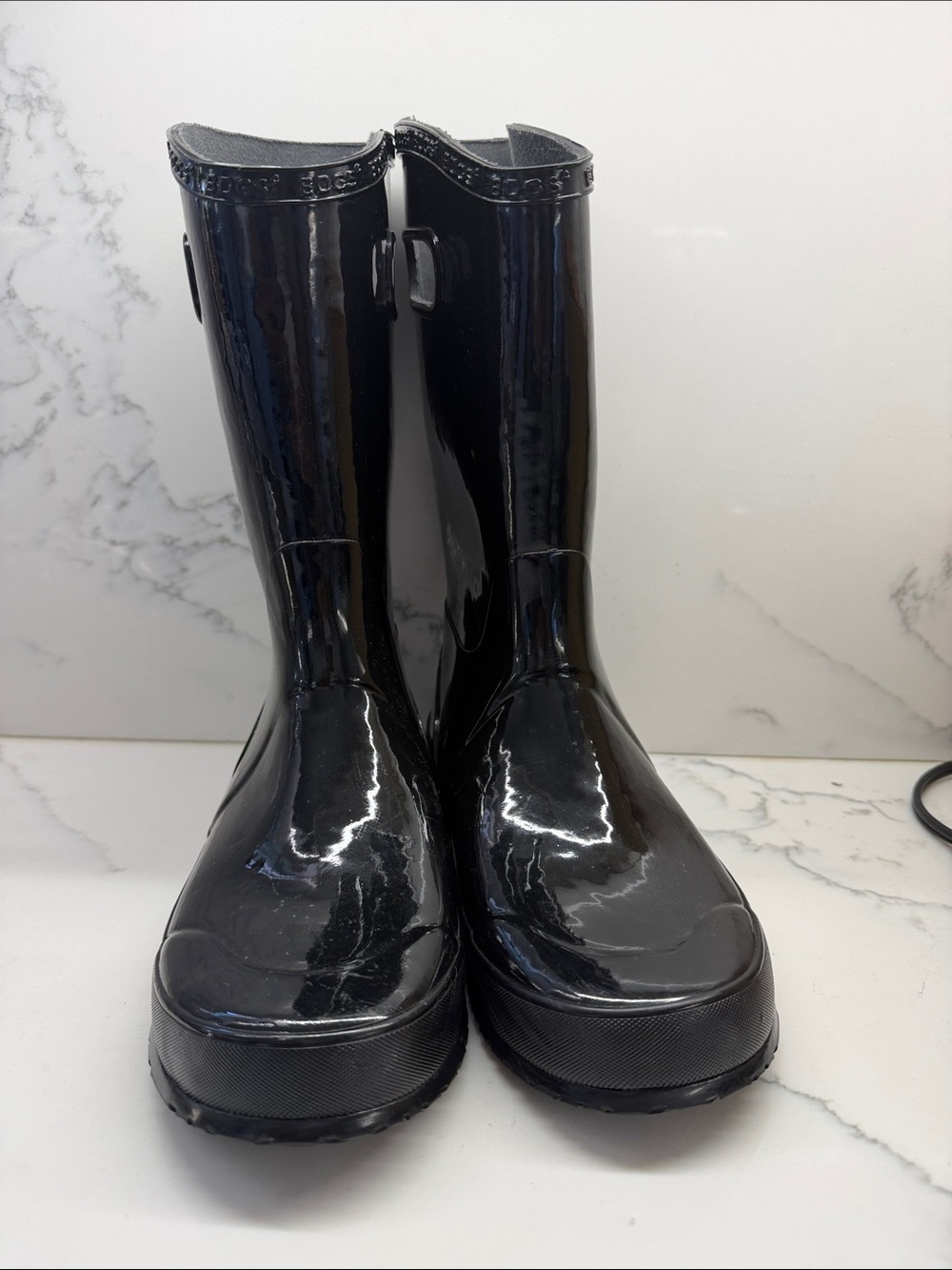 Bogs women Glossy Black Tall Rain Boots